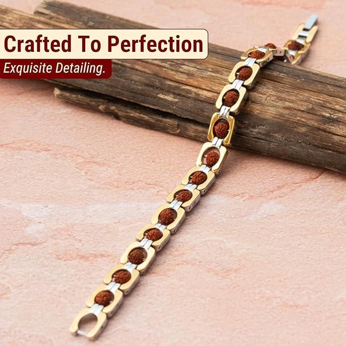 Rudraksha Bracelet for Men for Strength & Protection | Rudraksha Hand Bracelet