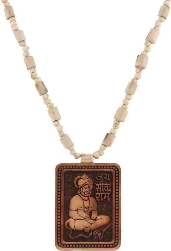 Tulsi Mala for Neck for Peace & Devotion | Hanuman Chain for Protection(Pack Of 2)