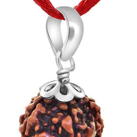 5 mukhi rudraksha bead necklace for peace protection and spiritual balance