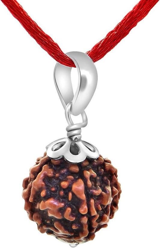 5 mukhi rudraksha bead necklace for peace protection and spiritual balance