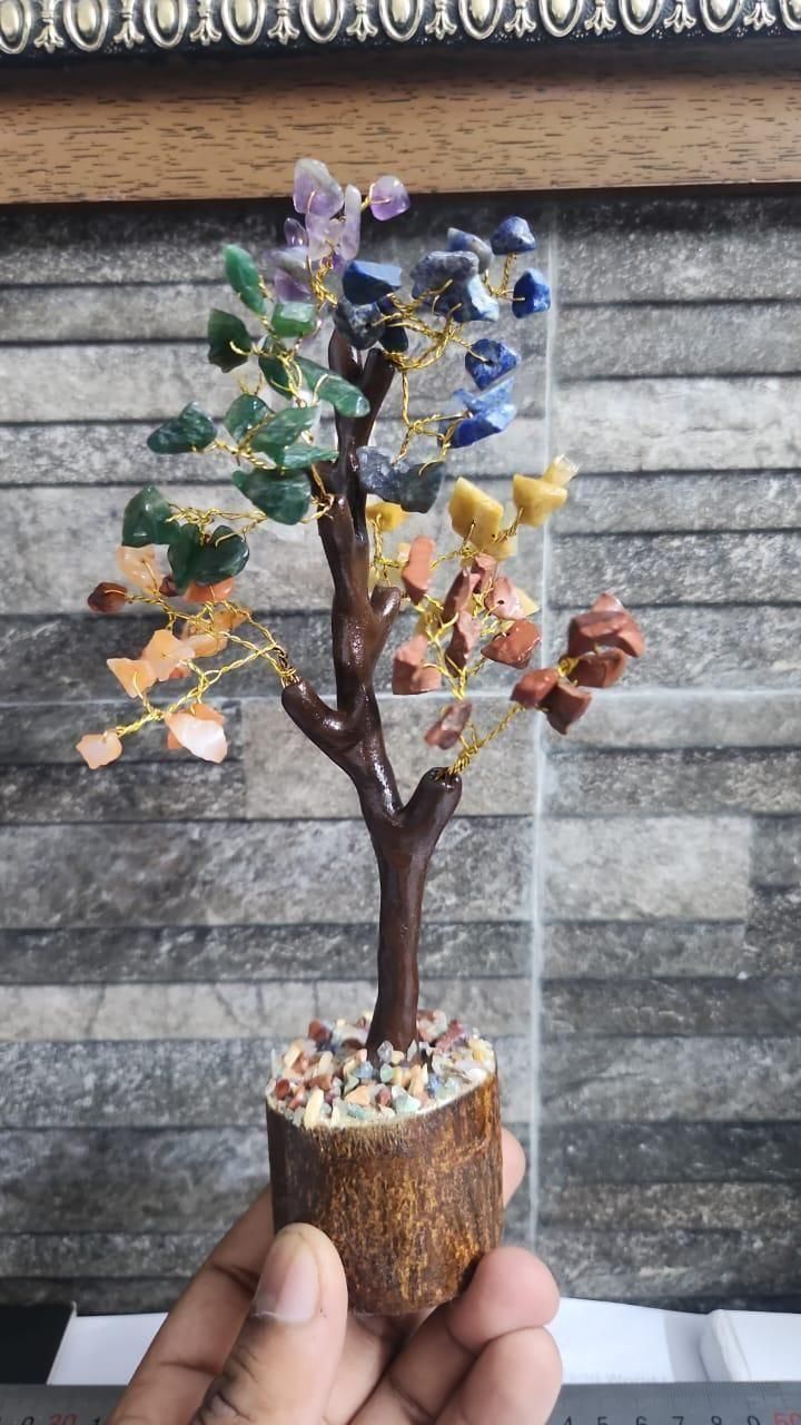 7 chakra natural gemstone crystal tree benefits spiritual decor