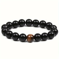 Black tourmaline bracelet for protection and grounding energy