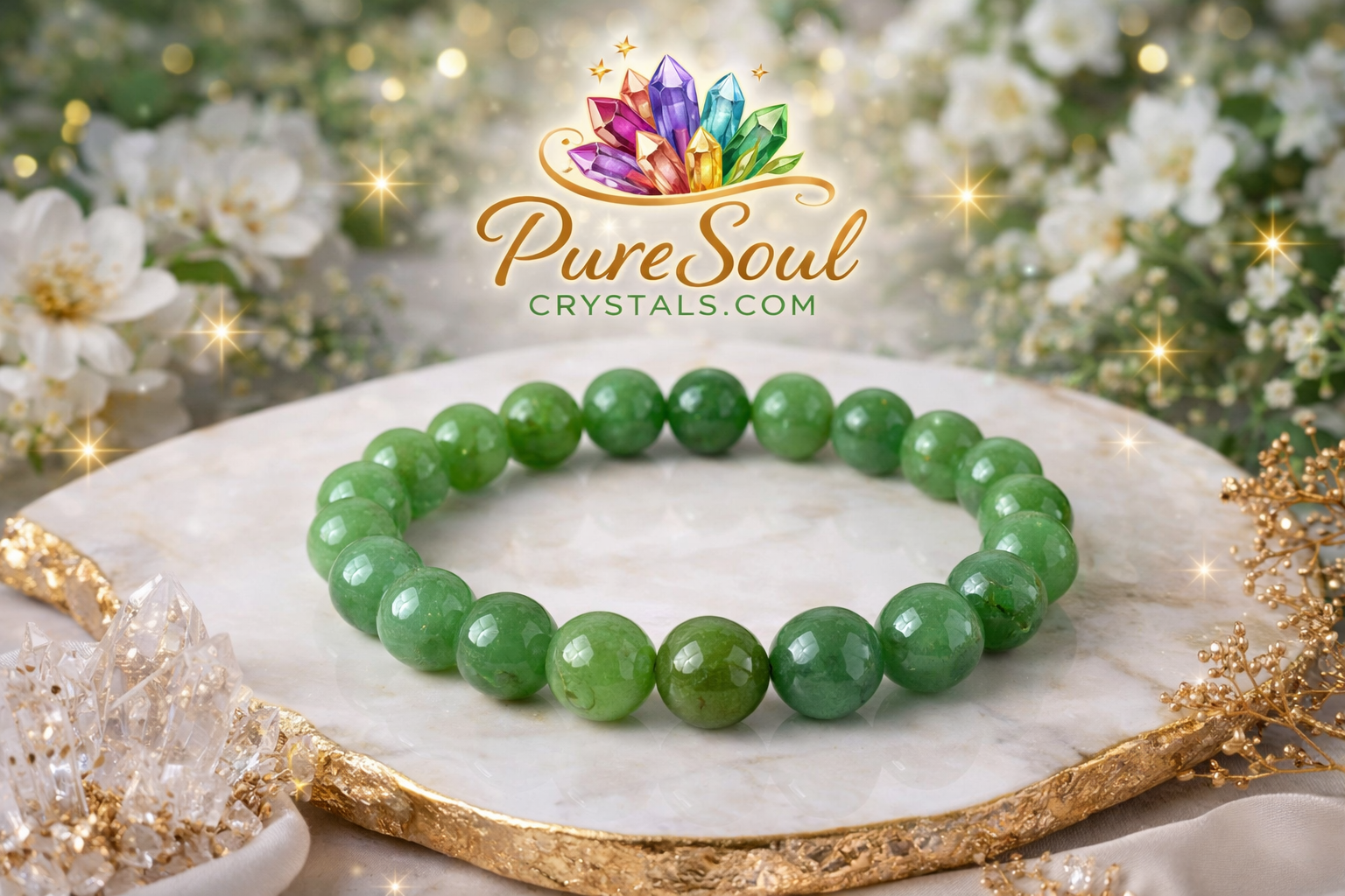Green_aventurine_and_clear_quartz_bracelet_for_luck_healing_and_energy_amplification
