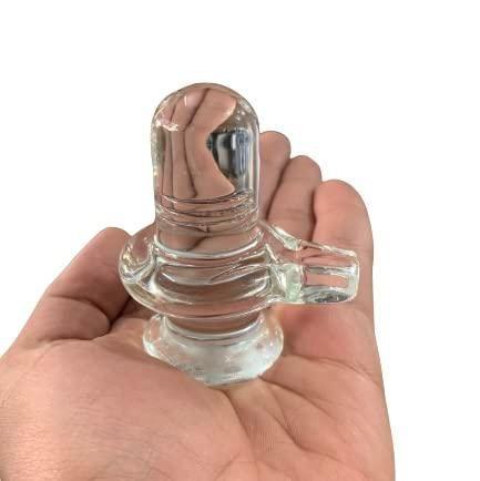 Natural clear sphatik shivling for पूजा and meditation