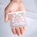 Natural raw selenite plate with white crystal surface for energy purification