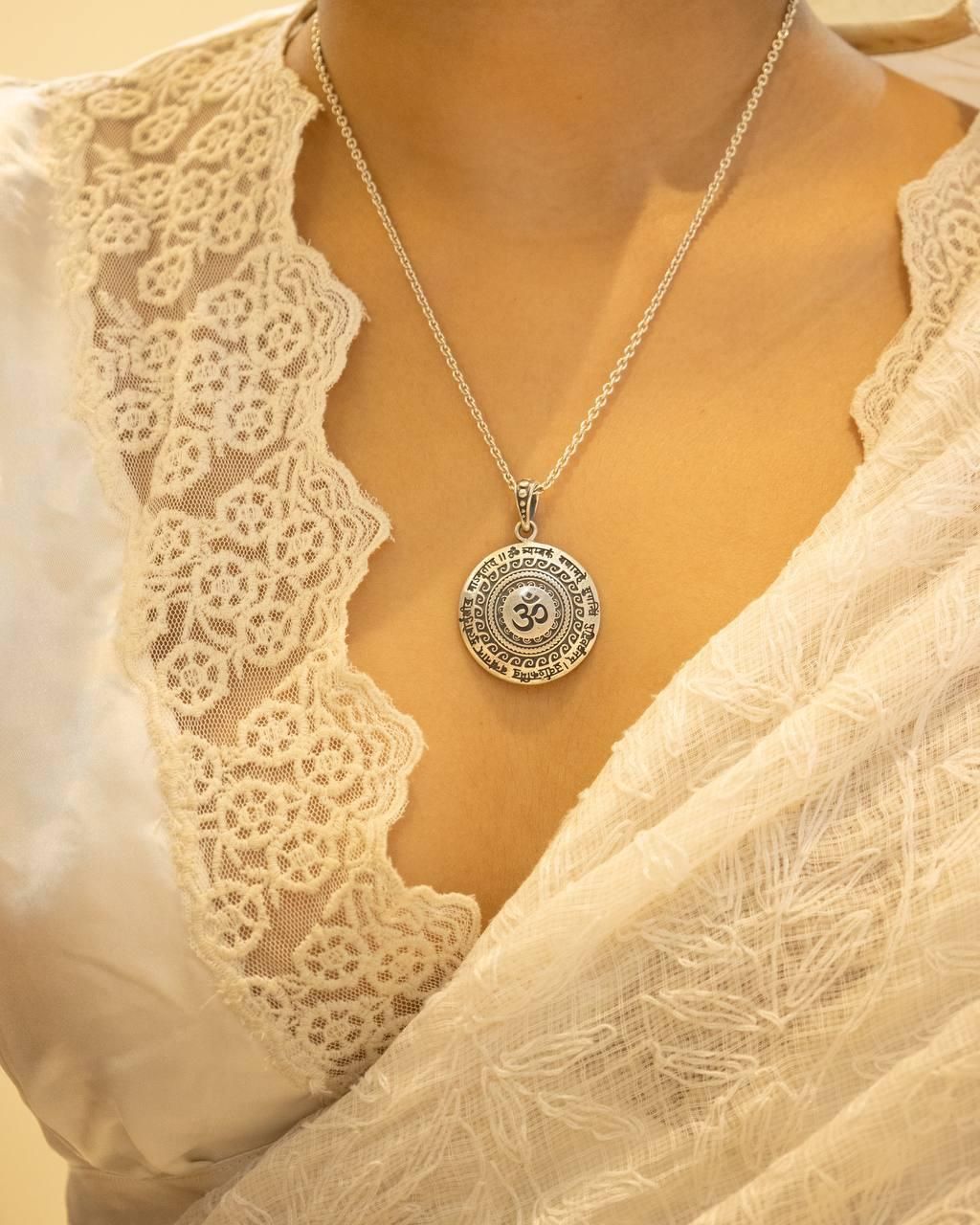 Om pendant necklace for meditation and inner peace