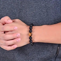 Premium black tourmaline bracelet texture and finish