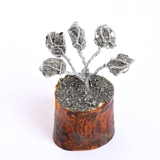 Pyrite tree for wealth and prosperity crystal decor