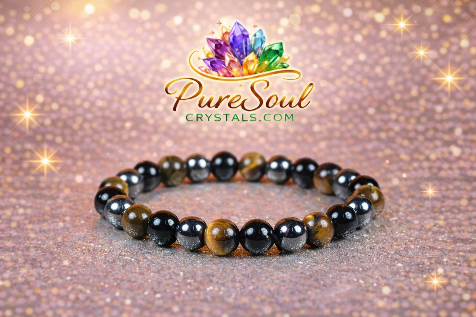 Triple_protection_bracelet_with_Natural_Hematite_black_onyx_tiger_eye