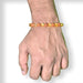 Yellow citrine bracelet with rudraksha beads for abundance and energy balance