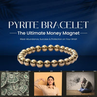 golden pyrite bracelet for wealth and confidence money attraction bracelet