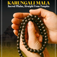 karungali wood mala premium dark bead necklace