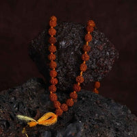 original rudraksh jaap mala 108 beads close-up view