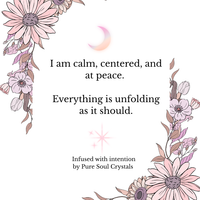 pure soul crystals affirmation card deck with healing crystals and spiritual aesthetic